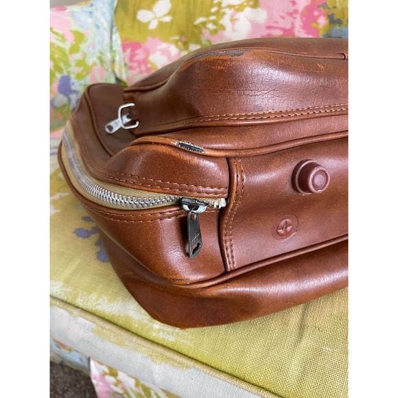 Vintage leather made in Korea for United States brown leather overnight briefcas - Picture 4 of 12